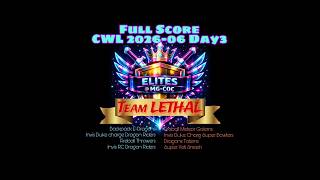 CWL Day3 Clean sweep team #LETHAL #202606 #coc #clashofclans #supercell #mgcoc