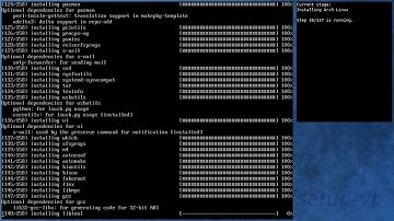 Arch Linux installation recording to kernel 5.0.0-arch1-1-ARCH