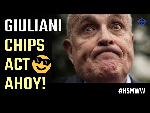 Chips Act Ahoy! Crooked Liar Rudy Giuliani tells a booming America Joe Biden isn't the real McCoy