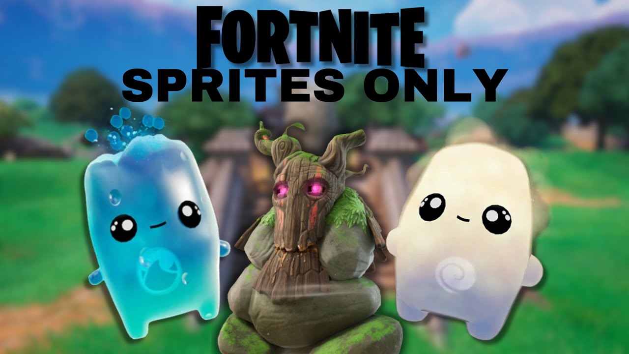 I Did The Fortnite Sprite Only Challenge Youtube 