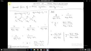 Simultaneous equations (I.C.S.E Class 9)  Cross multiplication method