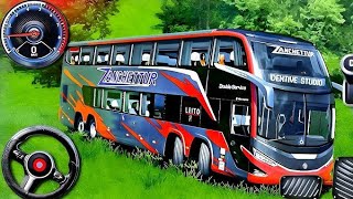 Offroad Uphill Bus Driving - Real Coach Bus Simulator 3D - Android Gameplay #1 screenshot 5