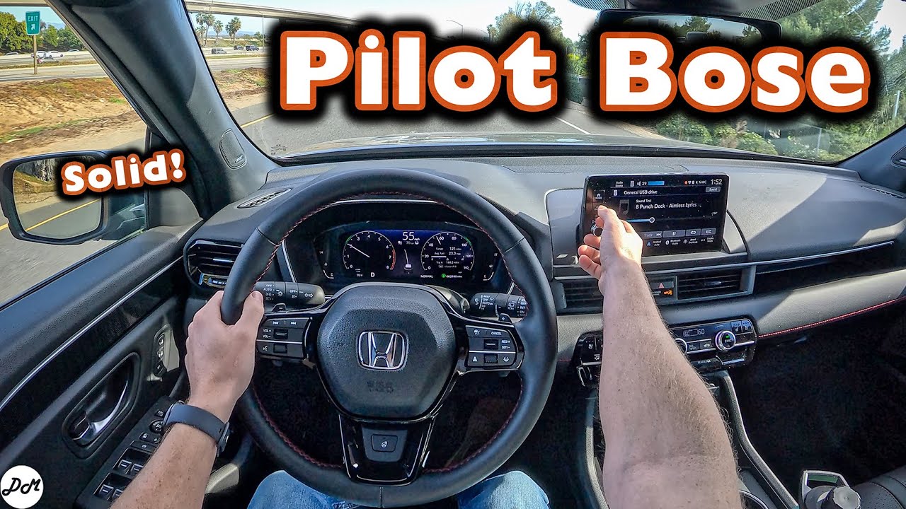 Honda Pilot 2025 года – обзор звуковой системы Bose с 12 динамиками