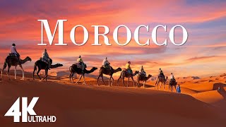 FLYING OVER MOROCCO (4K UHD) - Amazing Beautiful Nature Scenery with Piano  Music - 4K Video HD