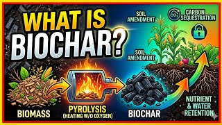 🔥 Biochar = Soil Booster + Carbon Storage Solution 🌍
