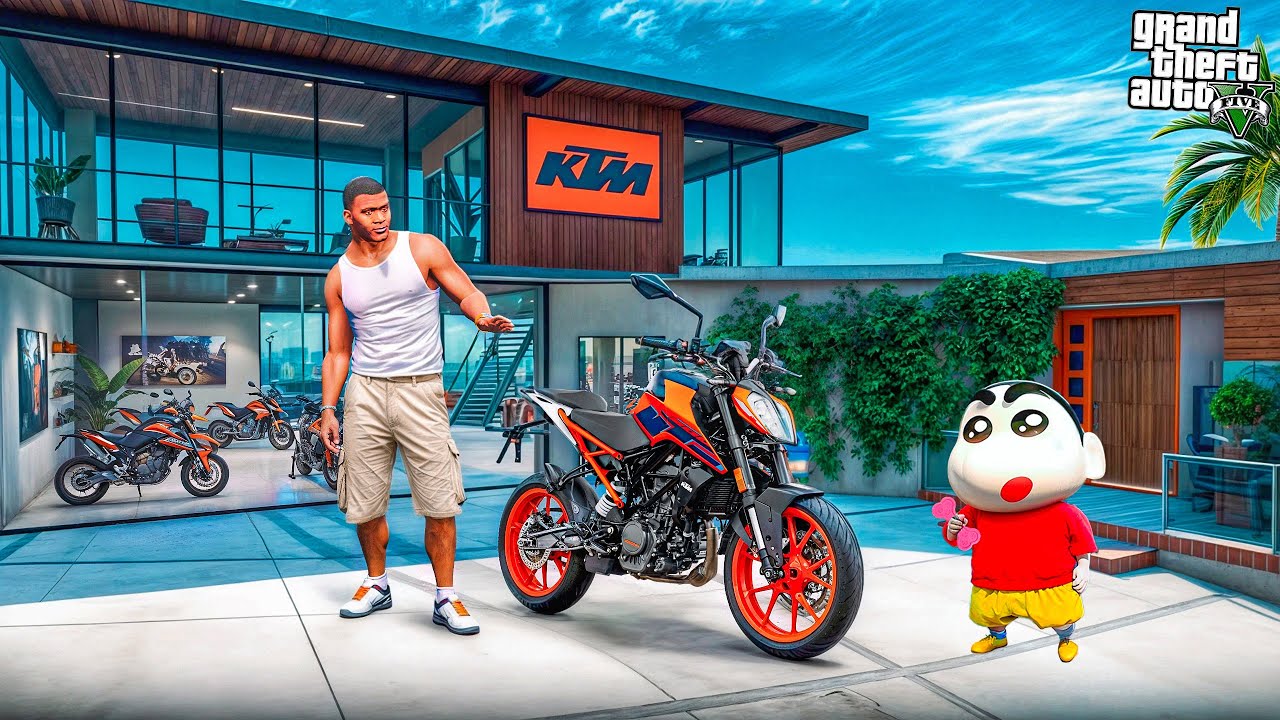 GTA 5: Franklin & Shinchan Opened New Biggest Indian Bike Showroom In Gta 5