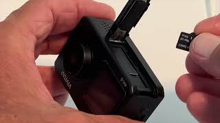 How to insert a microSD card into Vivitar Ultra 4K wifi Camera