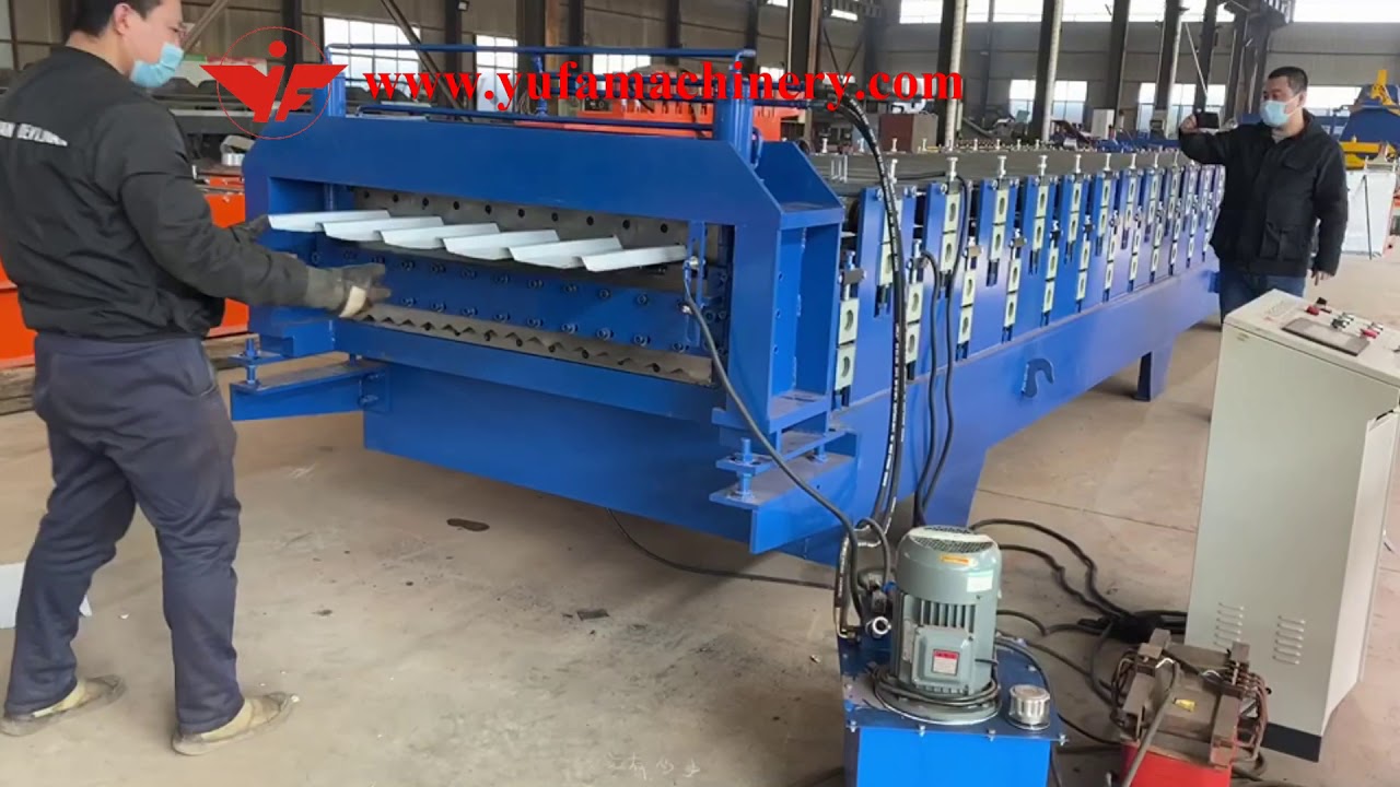 Trinidad and Tobago used metal roof Double layer roll forming machine
