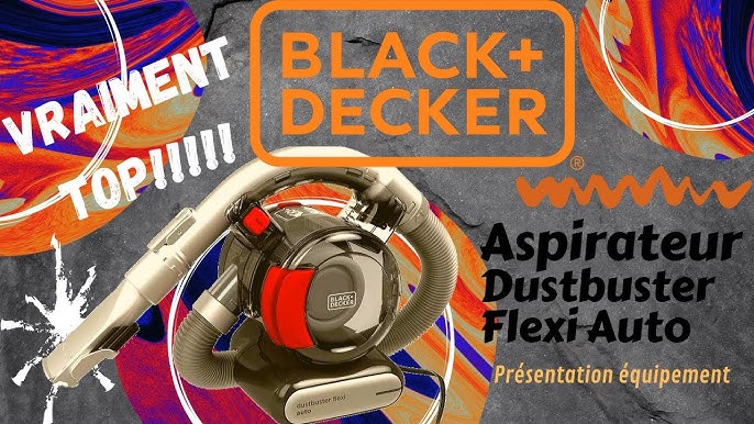 BLACK+DECKER flex auto 12V car vacuum cleaner In Action 