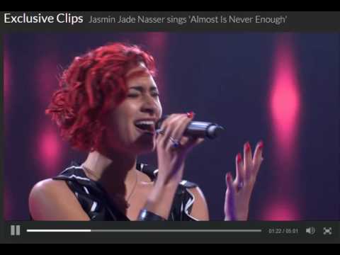 Jasmin Jade Nasser sings 'Almost Is Never Enough'