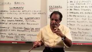 Constitutional Law Equal Protection, Rational Basis