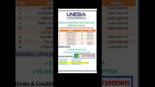 unesia aluminum contracting company Dubai,client interview gopalganj bihar,gulf job office siwan up,