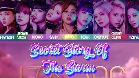 How would TWICE sing Secret Story Of The Swan by IZ*ONE color coded lyrics ♡