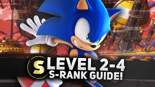 Sonic Frontiers - Cyberspace Level 2-4 S-Rank Time Guide (4K/60FPS)