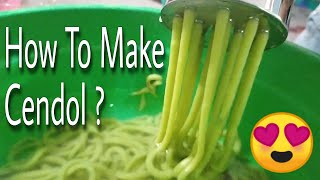 如何做煎蕊👆[How To Make Cendol🥣] Homemade😛