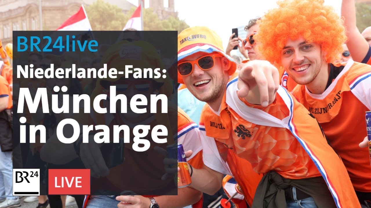 München in Orange: Fanmarsch der Holländer | BR24live