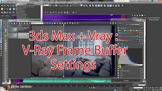 3ds max & Vray Frame Buffer settings (custom captions/subtitles)