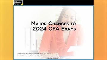 Major Changes to 2024 CFA® Exams | CFA® Review | The Princeton Review
