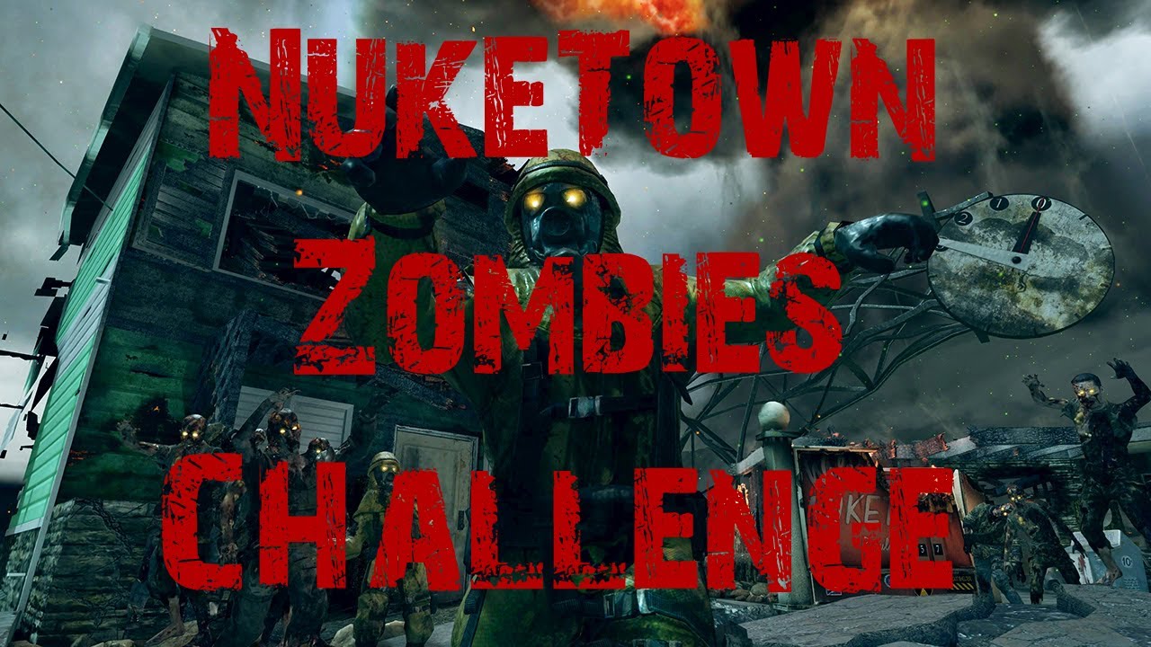 Black Ops II Nuketown Zombies Challenge Wall Guns ONLY YouTube