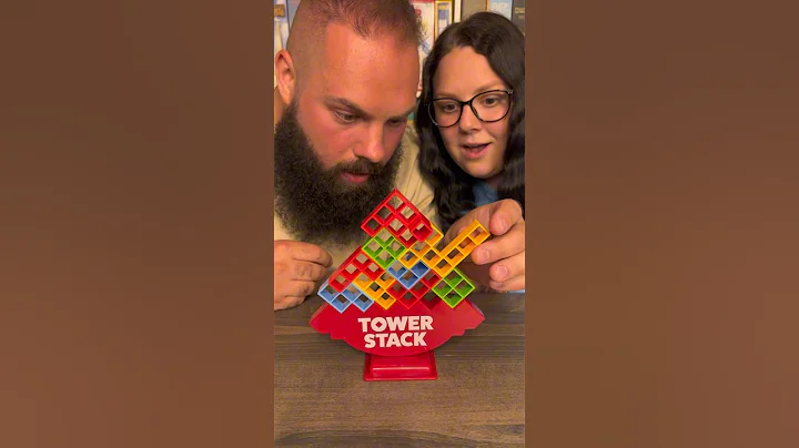 This Game Is Way Harder Than It Looks! Come Play Tower Stack With Us! #boardgames #couple #fun