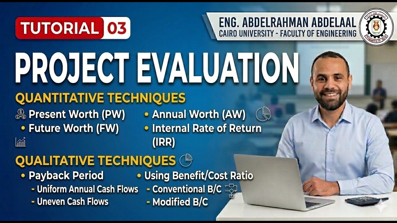 Tutorial 03 Engineering Economy - Project Evaluation and Comparison ...
