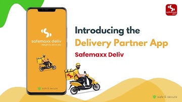 Safemaxx Deliv Partner App Introduction & promotional video | Food Delivery App