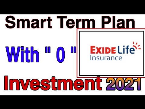 Smart Term Life Insurance Plan 2021 With Zero Investment | Term Plane With ROP | Exide Life |