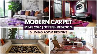 Modern Carpet Design Ideas 2026 | Stylish Bedroom & Living Room Carpets