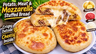 Just potatoes meat cheese mozzarella 