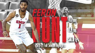 Feron Hunt SMU 202-21 Full Season Highlights | 11.1 PPG 7.9 RPG 56.0 FG%, All-AAC, High Flyer!