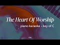 Matt redman  the heart of worship lower key  c  piano karaoke