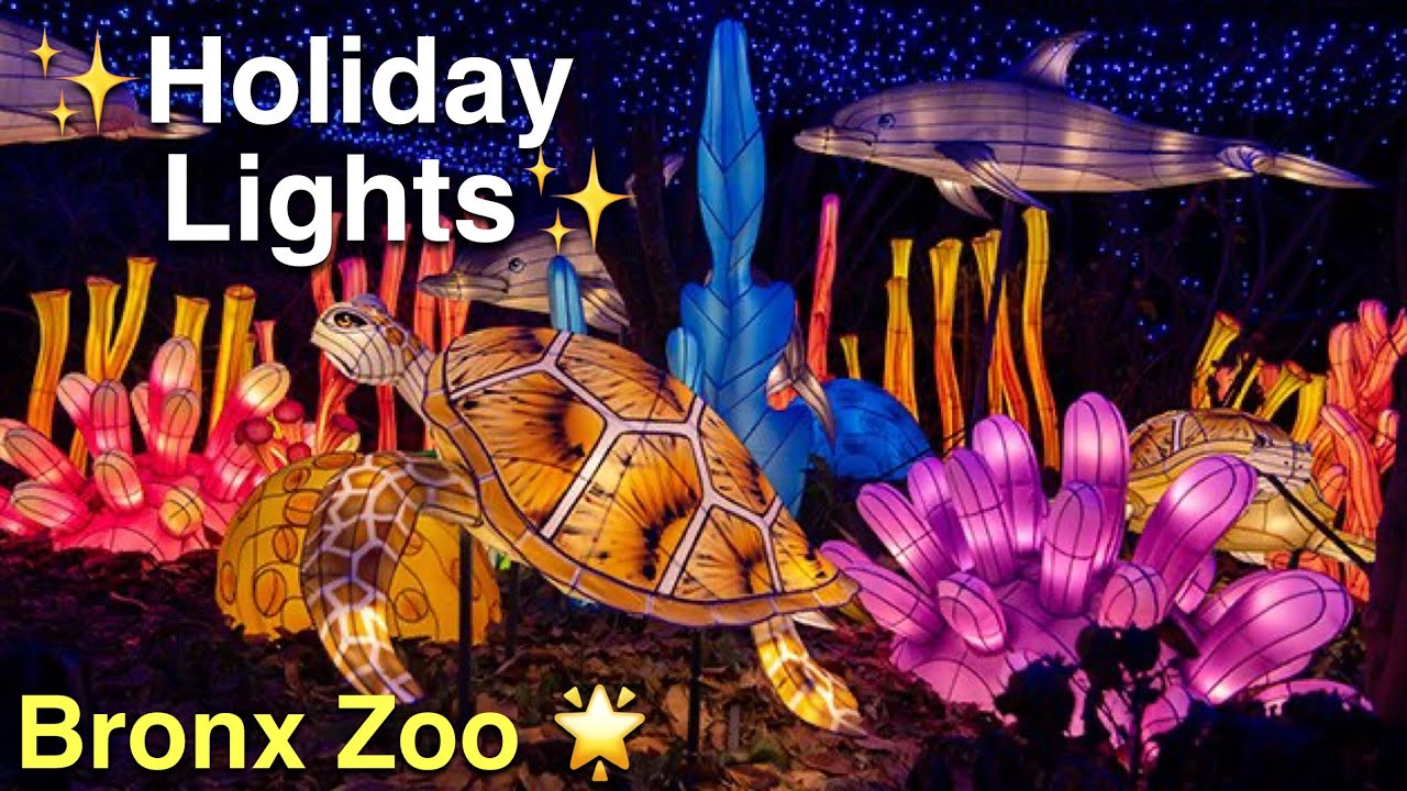 Bronx Zoo Holiday Light Show 2021 LIVE Walking Tour in New York City