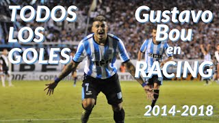 TODOS los GOLES de GUSTAVO BOU en RACING CLUB | HD | 2014-2018