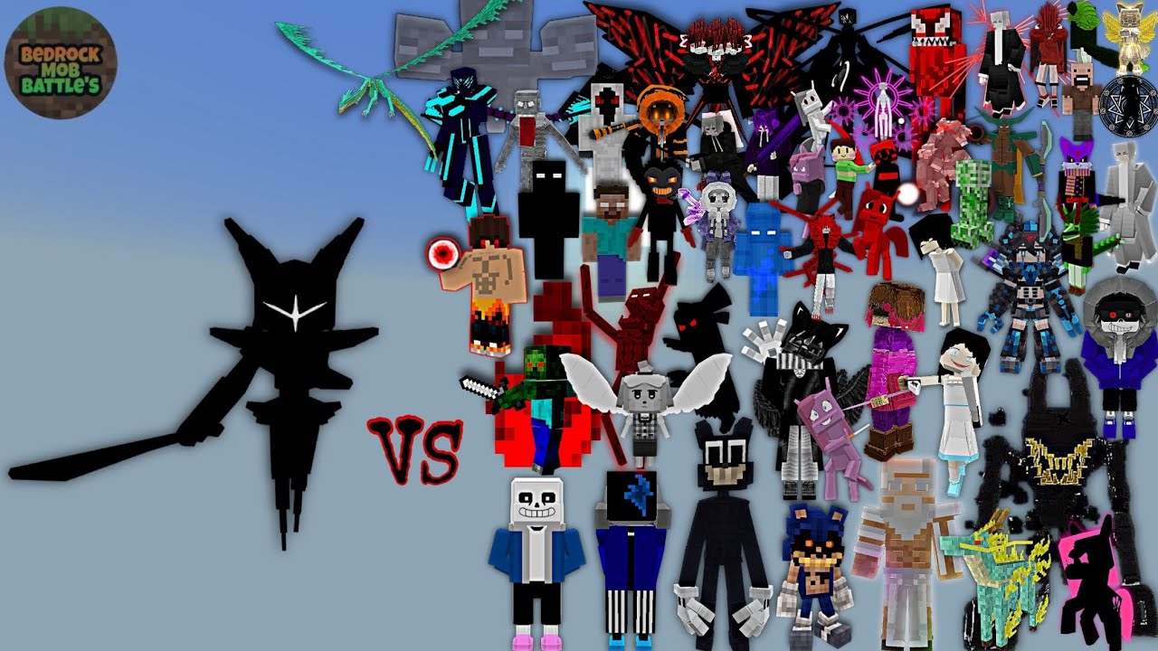 The Emptiness Knight vs Random Op and Broken Bosses | Minecraft Bedrock | OP Mob Battle