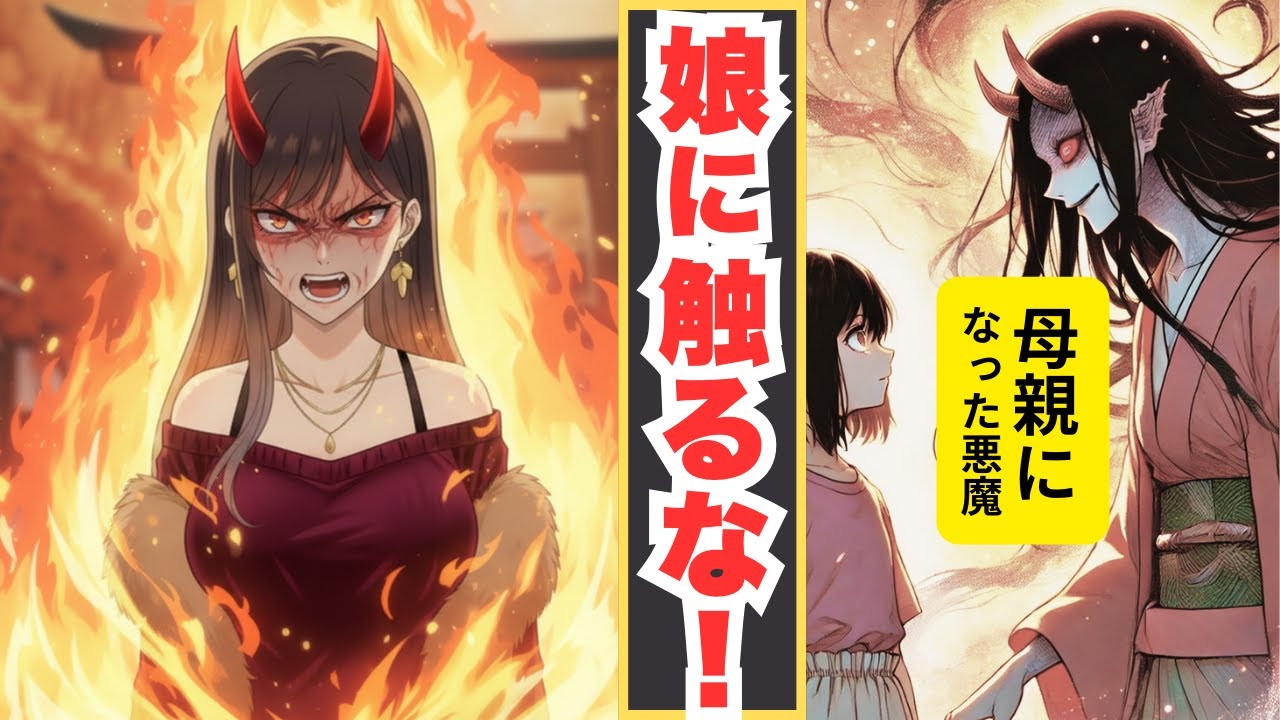 【漫画】京都旅行で娘同然の眷属に危機が！ブチ切れた悪魔ママが正体を晒して怨霊と激突！？｜母親になった悪魔 京都編②