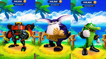 Sonic Dash - Boss vs OMEGA ,Big ,Vector - Gameplay Walkthrough (Android/iOS)