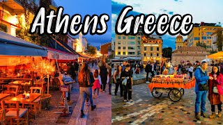 Athens Greece 🇬🇷, walking 🚶 tour in 4k