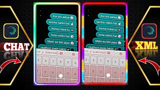 Koi Bhi Aisa Lamha | Trending Chat Lyrics Video XML File || Messenger Chat Lyrics XML File Tutorial screenshot 5