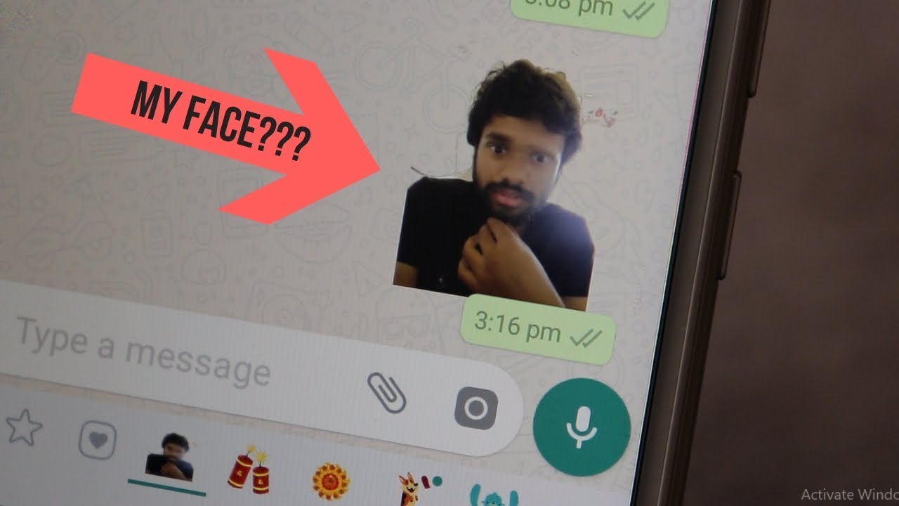 Make Your Own Face As Whatsapp Sticker Youtube