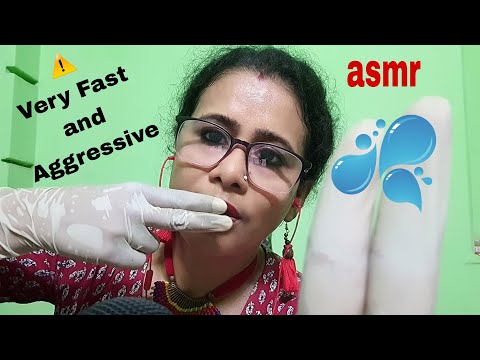 Asmr| Fast and Aggressive asmr 🎨 🌊| face touching asmr |Dearly ASMR |