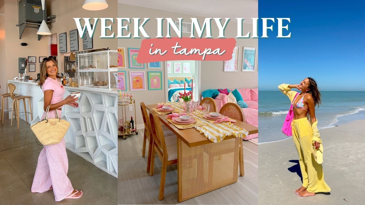 FLORIDA WEEK IN MY LIFE || dog mom, dinner parties & weekend fun with my visitors!
