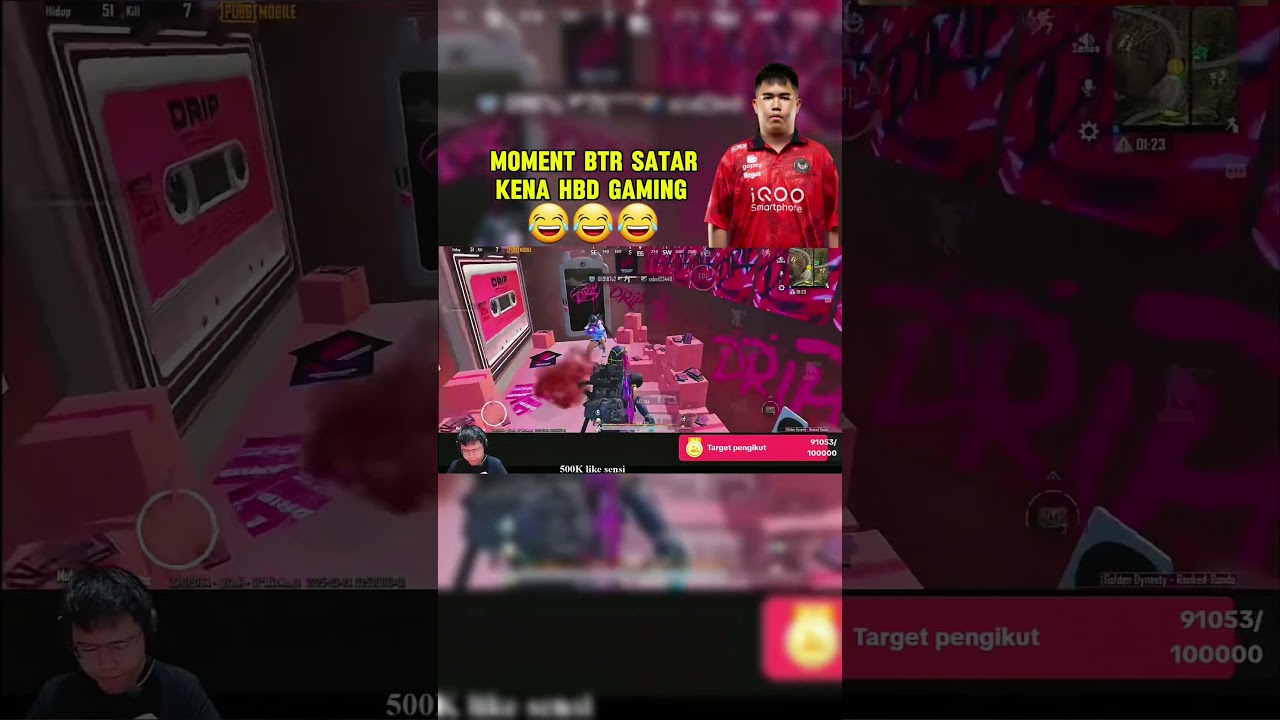 moment btr satar kena hbd gaming 😂🤣 