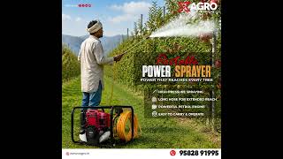 X AGRO Portable Power Sprayer | High-Pressure Spraying for Every Tree | Powerful Petrol Engine