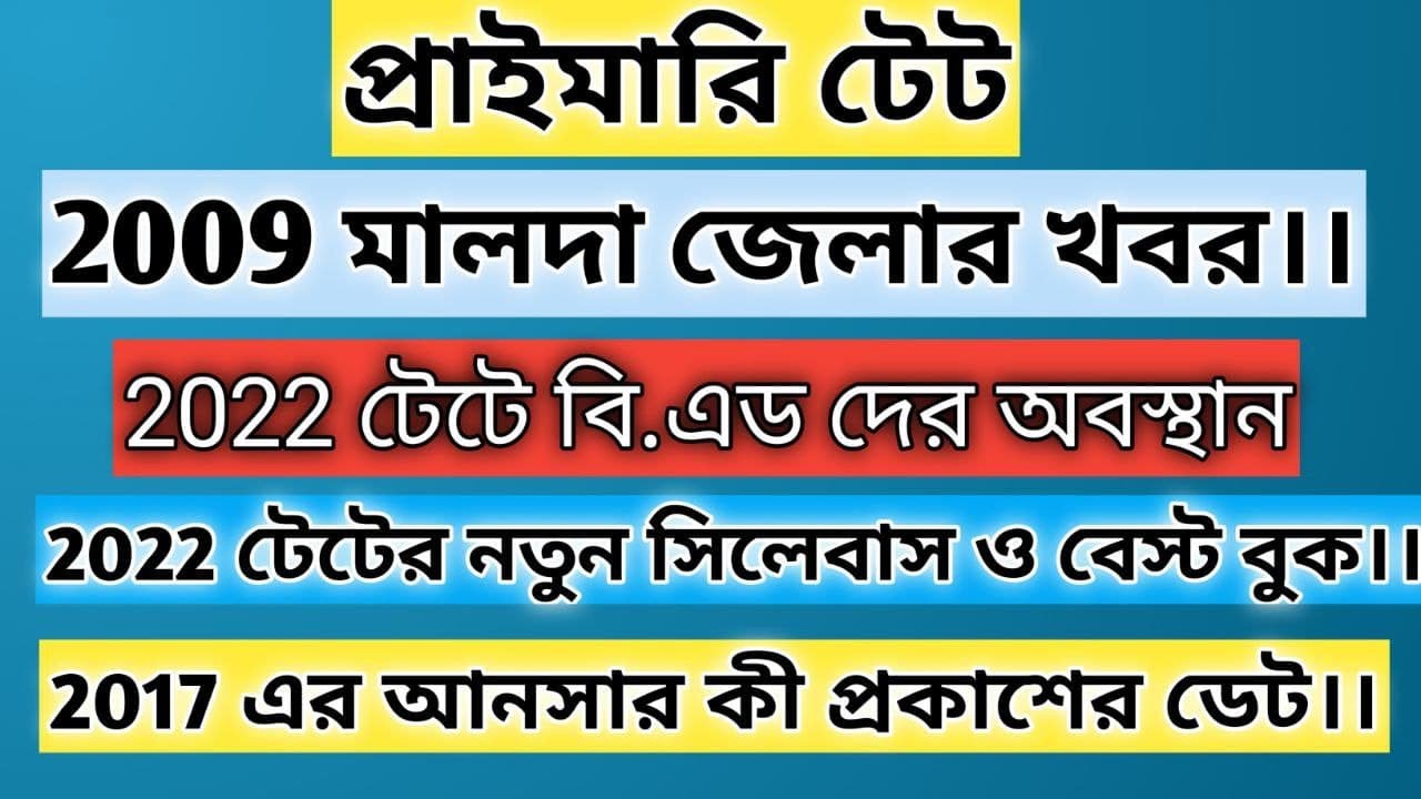 Upcoming Tet News 2022/Primary Tet Result News 2017/ Primary Tet Latest News 2021/Syllebus