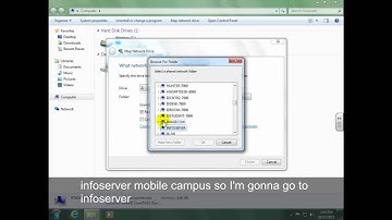 How to map a drive in Windows 7