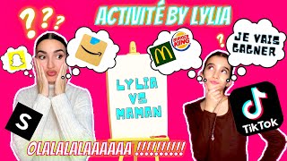 CHALLENGE LYLIA VS MAMAN / un LOGO un DESSIN