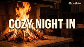Cozy Fireplace with Authentic Crackling Sound