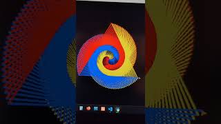 how to make python turtle graphics | graphics by python turtle #python #vscode  #shorts