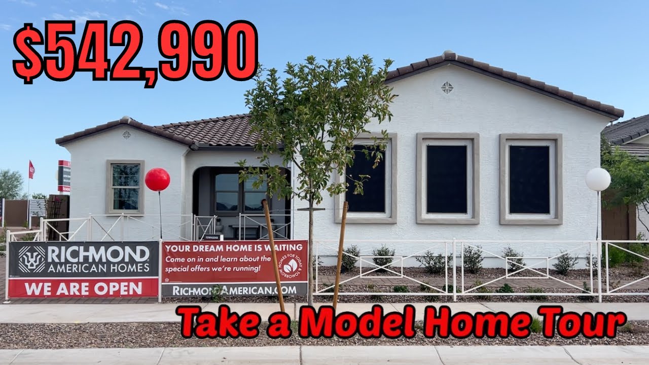 New Build Homes In Queen Creek New Homes Queen Creek AZ:Townsend Model Home Tour @Madera West Estates