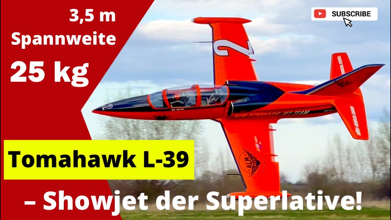 Tomahawk L-39 Albatros | 3,50 m Jet in AlmMeca Aerobatic Show Lackierung | Pilot: Benny Prill